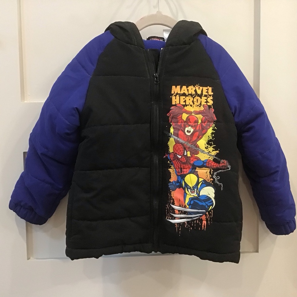 Marvel Heroes Kids Puffer Jacket